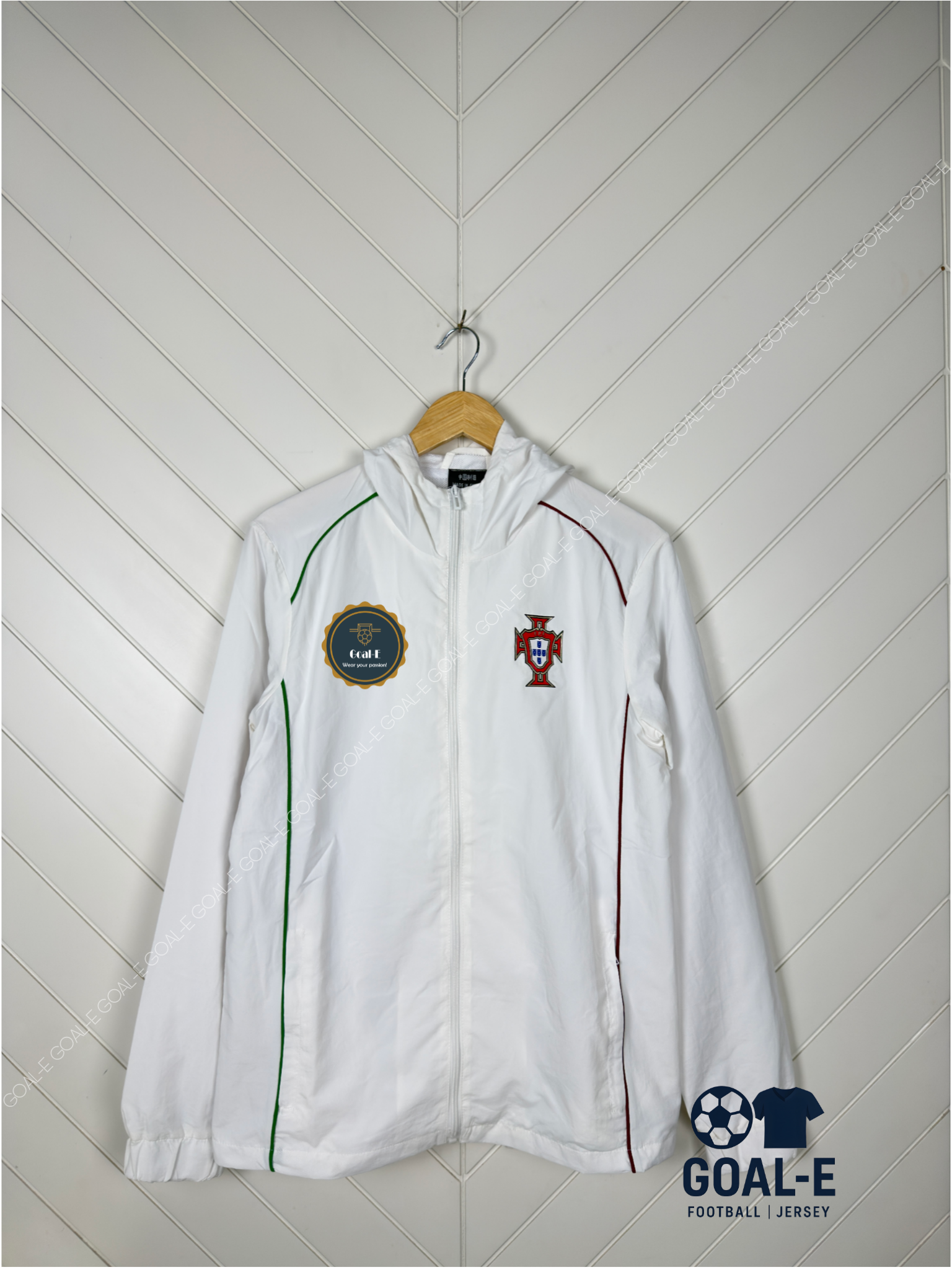 Portugal 2025-26 Windbreaker - White - Image 2