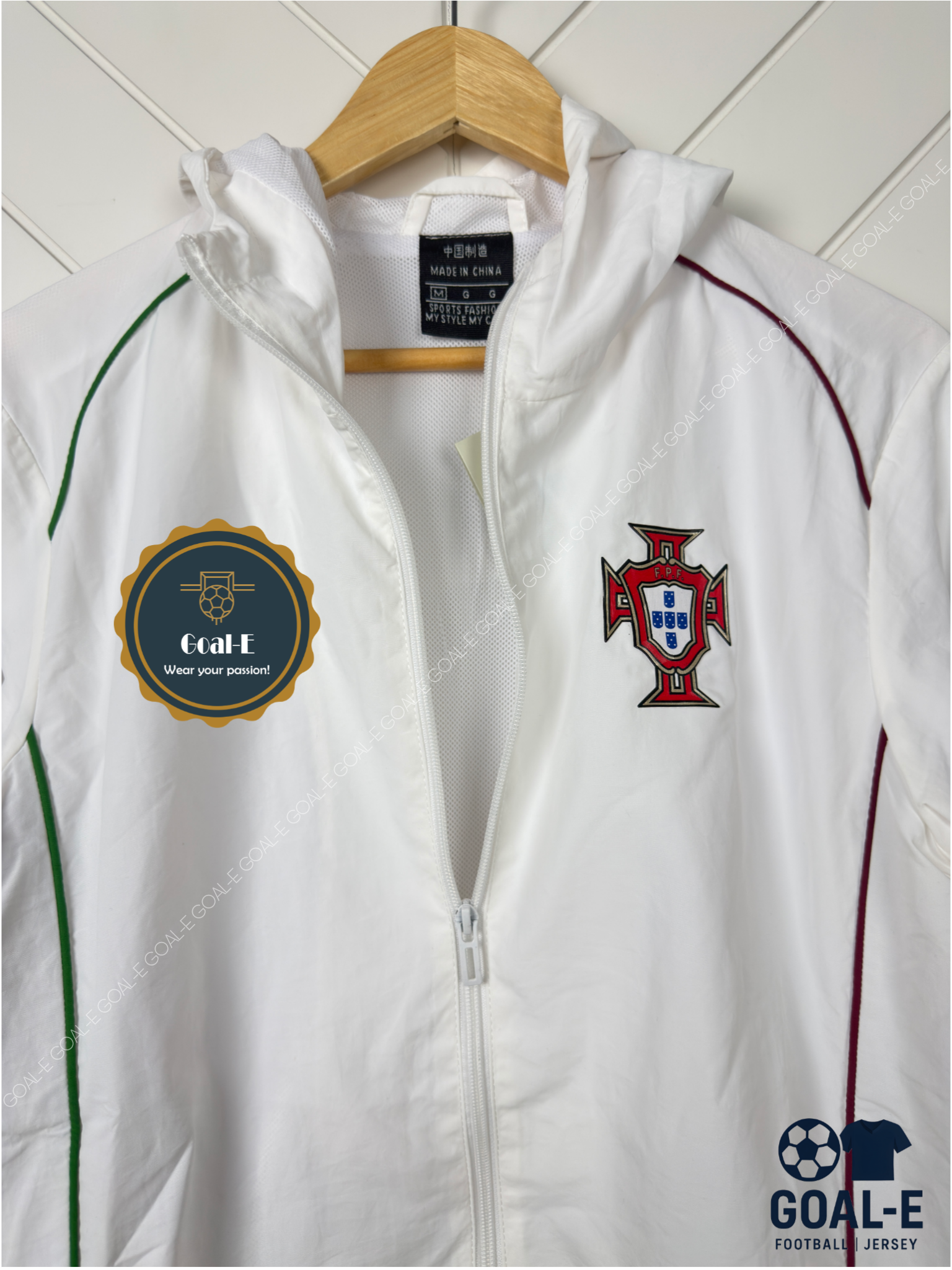 Portugal 2025-26 Windbreaker - White - Image 3