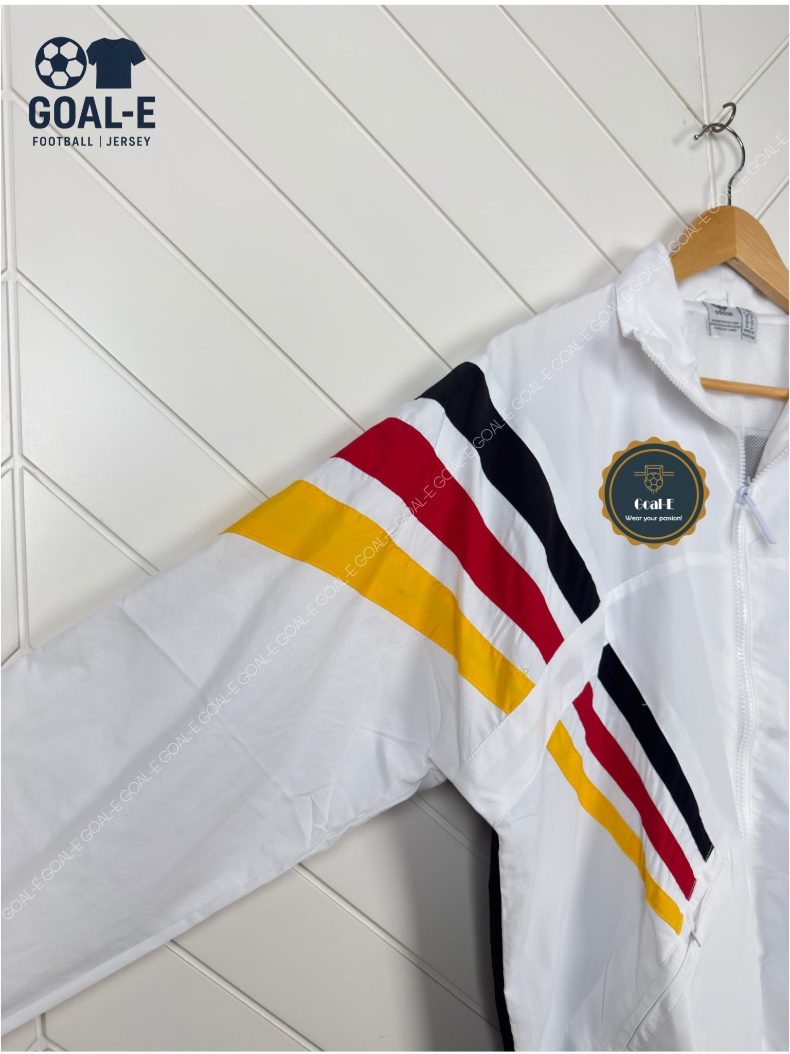 Germany 1996 Woven Track Retro Windbreaker - Image 4
