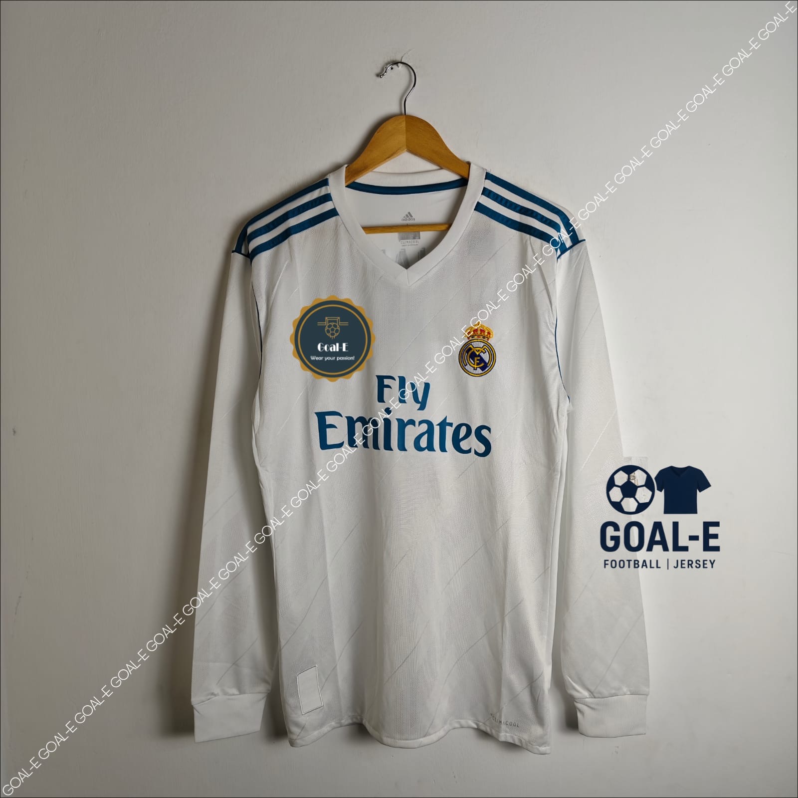 Real Madrid 17/18 Home Kit (Full Sleeves)