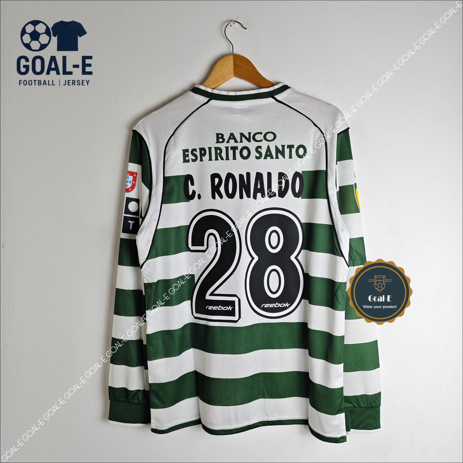 Sporting CP 03/04 Home Kit (Full Sleeves) - Image 2