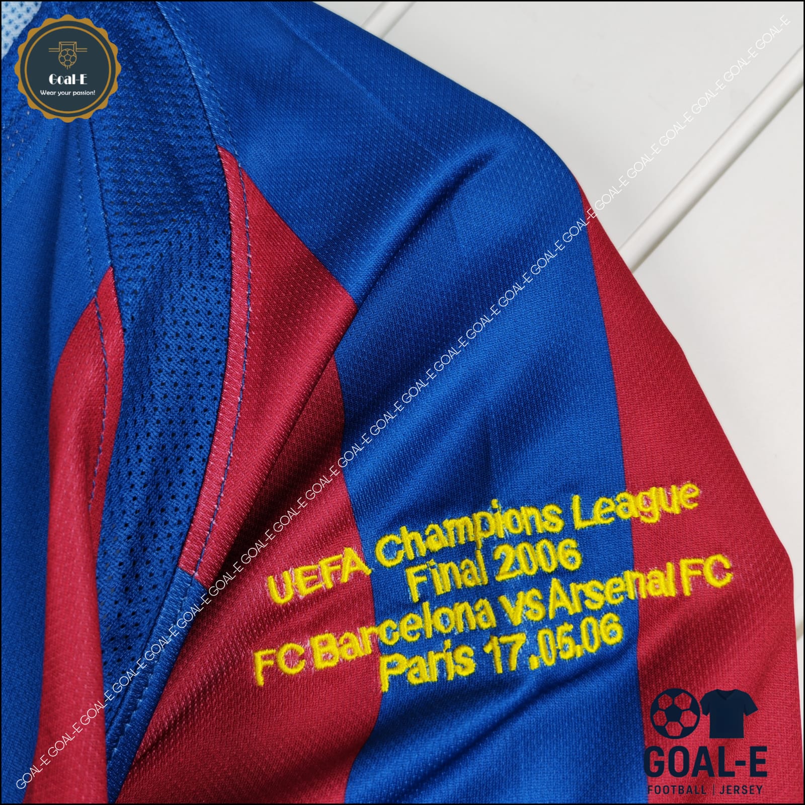 Barcelona 2006 UCL Final Home Kit (Full Sleeves) - Image 3