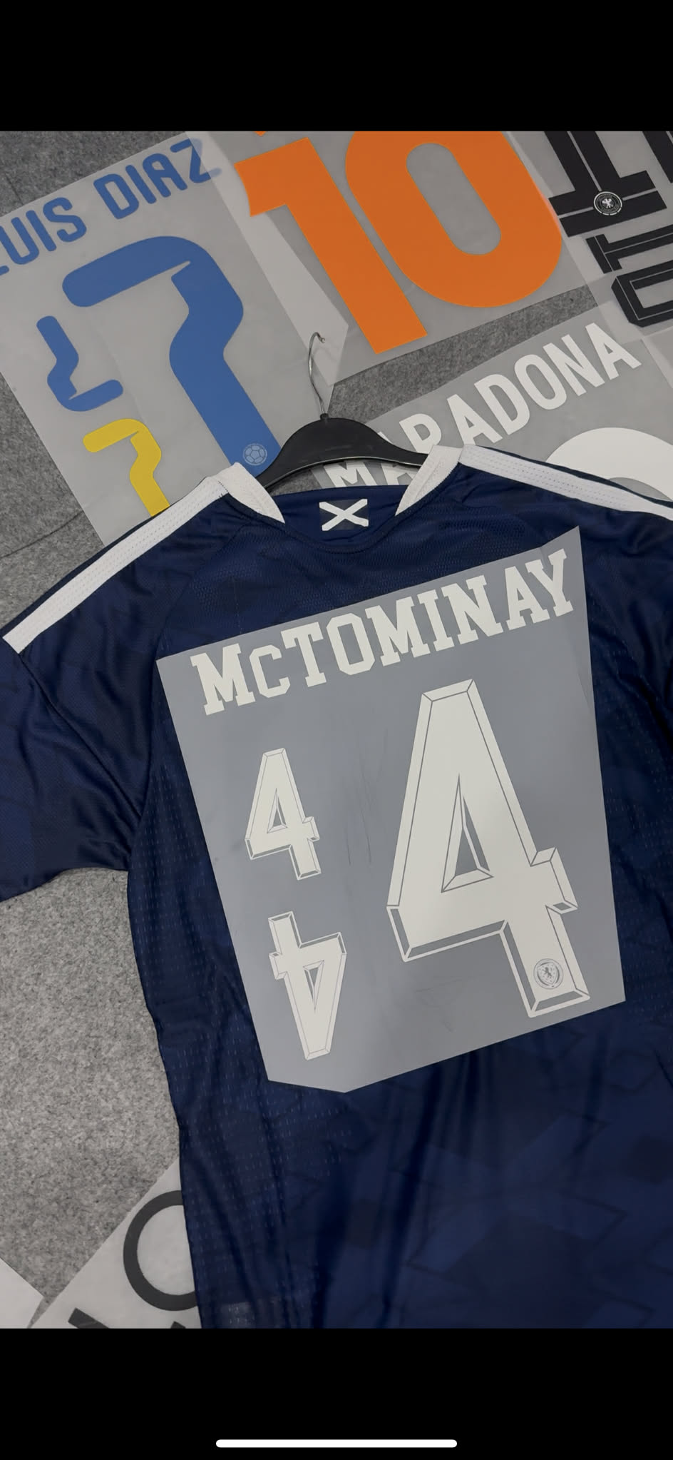 Scotland WC 2026 Home Kit with McTominay font
